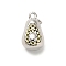 Brass Micro Pave Cubic Zirconia Pendants, Fruit Charms, Rack Plating, Long-Lasting Plated, Lead Free & Cadmium Free, Pear, 13x7.5x7mm, Hole: 1.2mm