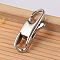 Tarnish Resistant 304 Stainless Steel Lobster Claw Clasps, Stainless Steel Color, 18x7x3.5mm, Hole: 2mm
