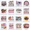 16Pcs 16 Styles Silicone Beads, Mixed Shapes, 28x28x7mm, Hole: 3mm, 1pc/style