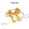 304 Stainless Steel Bowknot Open Cuff Ring Women Unique High-end Luxury Jewelry Accessories, Real 18K Gold Plated
