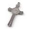Tarnish Resistant 304 Stainless Steel Pendants, Cross, Stainless Steel Color, 38x22x2mm, Hole: 2mm