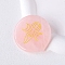 Natural Rose Quartz Carved Healing Flat Round Stone, Reiki Energy Stone Display Decorations, Goddess, 55mm