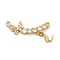 Eco-Friendly Rack Plating Brass Micro Pave Cubic Zirconia Pendants, Lead Free & Cadmium Free, Long-Lasting Plated, Butterfly, Real 18K Gold Plated, 28x15x3.5mm, Hole: 1.5~1.6mm
