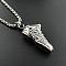 Stainless Steel Sports Sneaker Pendant Stylish Punk Necklaces for Men, Stainless Steel Color