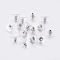 Brass Bullet Clutch Bullet Clutch Earring Backs with Pad, for Stablizing Heavy Post Earrings, with Plastic Pads, Ear Nuts, Platinum, 11x6mm, Hole: 1mm