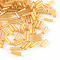 AB Color Plated Glass Bugle Beads, Transparent Colours Rainbow, Sandy Brown, 6x2mm, Hole: 1mm, about 450g/bag, about 10000pcs/bag