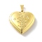 Brass Locket Pendants, Lead Free & Cadmium Free, Long-Lasting Plated, Rack Plating, Real 18K Gold Plated, Heart with Twelve Constellations Pattern, Pisces, 29x28.5x7mm, Hole: 7.5x3.5mm, Inner Diameter: 20x21mm