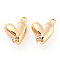 Brass Micro Pave Cubic Zirconia Charms, Cadmium Free & Nickel Free & Lead Free, Heart, Real 18K Gold Plated, 10x8.5x4mm, Hole: 1mm