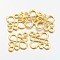 Tibetan Style Links Connectors, Cadmium Free & Lead Free , Chinese knot, Golden, 22x18.5x1mm, Hole: 2.5x3mm