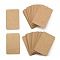 Blank Kraft Paper Necklace Earring Stud Display Cards, Rectangle, BurlyWood, 7x4.5x0.036cm