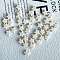 Synthetic Howlite Beads, for Jewelry Making, Floral White, Star, 10x11x4.5mm, Hole: 1.6mm