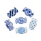 Transparent Resin Cabochons, with Paillette, Candy, 18~18.5x29.5~30x6.5~7mm