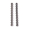Brass Multi-Strand Links, Cadmium Free & Nickel Free & Lead Free, 10-Hole, Oval, Gunmetal, 44.5x4.5x2.5mm, Hole: 2mm