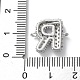 Латунные микро-паве кубические цирконии буквы соединения KK-I717-04R-P-3