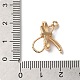 Латунные микропаве прозрачные подвески с фианитом KK-C062-075G-3