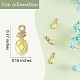 Кулоны с эмалью из латуни KK-SZ0005-65-7