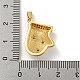 Рождественские латунные подвески с микропаве из фианита KK-H468-02A-02G-3