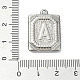 Подвески из нержавеющей стали 304 с защитой от потускнения STAS-U033-01P-A-3