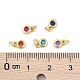 Латунь с одинарными шармами из кубического циркония ZIRC-F095-03G-4