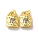 Латунные микро проложить кубического циркония подвески KK-H461-06G-03-1