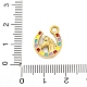 Подвески из нержавеющей стали 304 с эмалью STAS-B085-33G-3