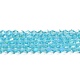 Прозрачные стеклянные бусины гальваническим пряди GLAA-F029-4mm-D20-1