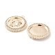 Латунные микропаве прозрачные подвески с фианитом KK-F871-40G-2