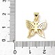 Латунные микро проложить кубического циркония подвески KK-Q068-09B-G-3