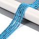 Синтетических нитей бирюзовые бусы G-U004-02J-2