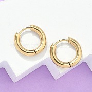 Серьги-кольца Huggie Hoop из нержавеющей стали 304 с ионным покрытием (IP) EJEW-F111-16mm-G