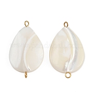 Подвески-капельки из натуральных ракушек STAS-D378-28G