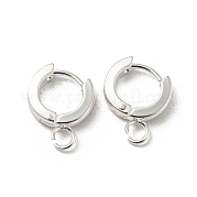 201 фурнитура для сережек-колец Huggie Hoop из нержавеющей стали STAS-A167-01I-S