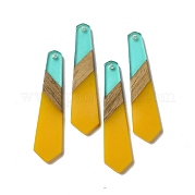 Подвески из непрозрачной смолы и ореха RESI-D060-B-05