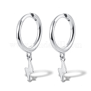 Серьги-кольца с молниями из стерлингового серебра s925 OB5526-10
