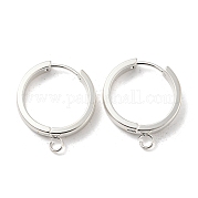 201 фурнитура для сережек-колец Huggie Hoop из нержавеющей стали STAS-A167-01V-S