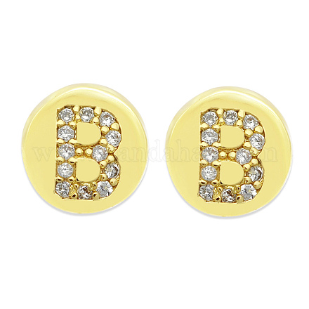 Латунные микропаве из прозрачного кубического циркония KK-T030-LA843-BX3-1