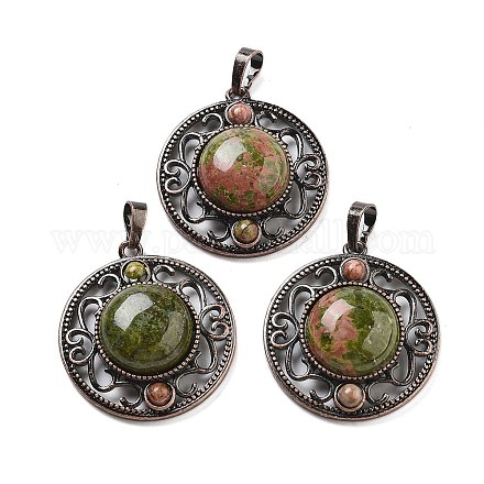 Природные подвески Unakite G-Q158-03A-R09-1