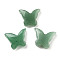 Natural Green Aventurine Pendants, Butterfly Charms, 19.5x15x5.5mm, Hole: 1mm