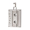 Non-Tarnish 316 Surgical Stainless Steel Pendants, Retro Cassette Tape Charm, Stainless Steel Color, 48x30.5x3.5mm, Hole: 8.5x4.5mm
