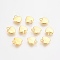 Tibetan Style Alloy Charms, Lead Free, Nickel Free and Cadmium Free, Heart, Golden Color, 12mm long, 10mm wide, 2.5mm thick, hole: 2mm