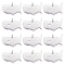 12Pcs 201 Stainless Steel Pendants, Map of U.S.A, Stainless Steel Color, 16x25x1mm, Hole: 3mm