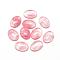 Watermelon Stone Glass Cabochons, Oval, 18x13x5mm