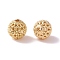 Brass Hollow Round Beads, Cadmium Free & Nickel Free & Lead Free, Golden, 8mm, Hole: 1.2mm