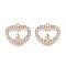 Rack Plating Alloy Pendants, with Rhinestone, Heart with Eiffel Tower, Crystal, 17.5x18.5x1.5mm, Hole: 1.6mm