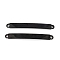 304 Stainless Steel Links Connectors, Bending Rectangle, Electrophoresis Black, 45x5x1mm, Hole: 1.9mm