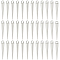 120Pcs Zinc Alloy Pendants, Cone/Spike, Platinum, 25x4mm, Hole: 2mm