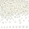 300Pcs 3 Styles ABS Plastic Imitation Pearl Beads, Creamy White, 8~11.8x6.5~9.5mm, Hole: 3.6~5.8mm, 100pcs/style