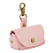 PU Leather Ring Storage Gift Cases with Iron Rings & Clasps, for Pet, Pink, 11cm, Bag: 9x9.2x5cm