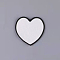 Blank Computerized Embroidery Cloth Iron on/Sew on Patches, Costume Accessories, Heart, 80x80mm