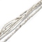 Natural Howlite Beads Strands, Column, 4.3~5.6x2.3~2.5mm, Hole: 0.9mm, about 82~86pcs/strand, 14.96~17.71 inch(38~45cm)